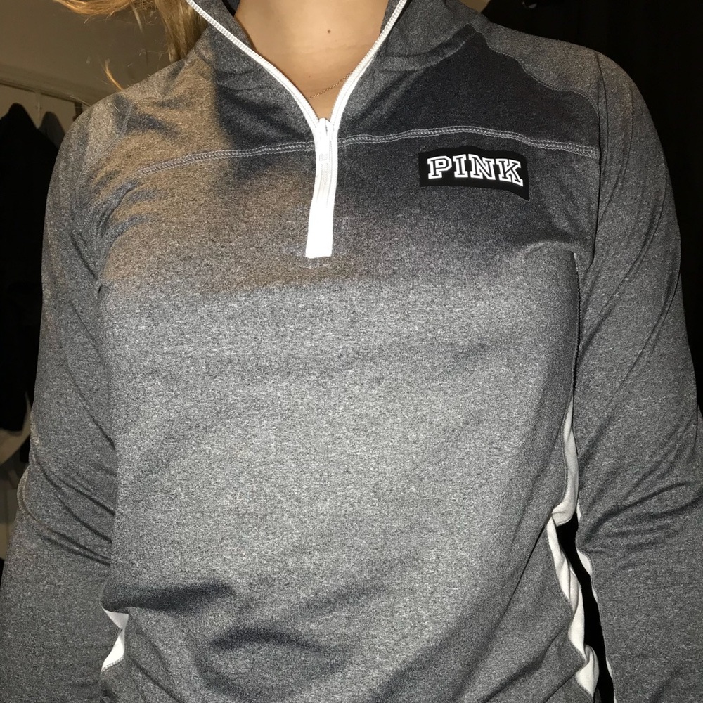 PINK athletic quarter zip pullover
